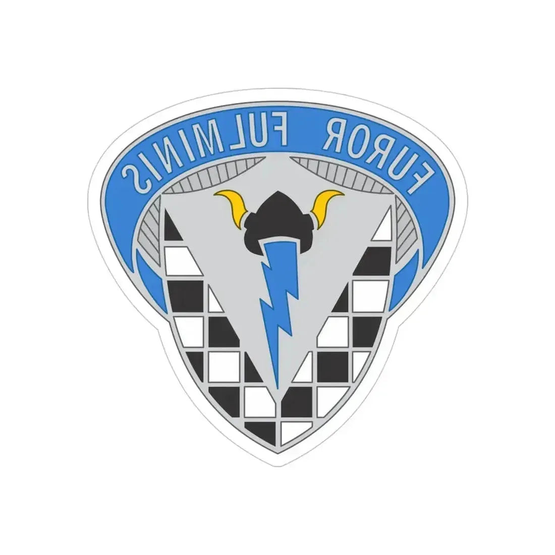 147 Military Intelligence Battalion (U.S. Army) REVERSE PRINT Transparent Die-Cut STICKER 4 Inch Die-Cut Transparent - The Sticker Space