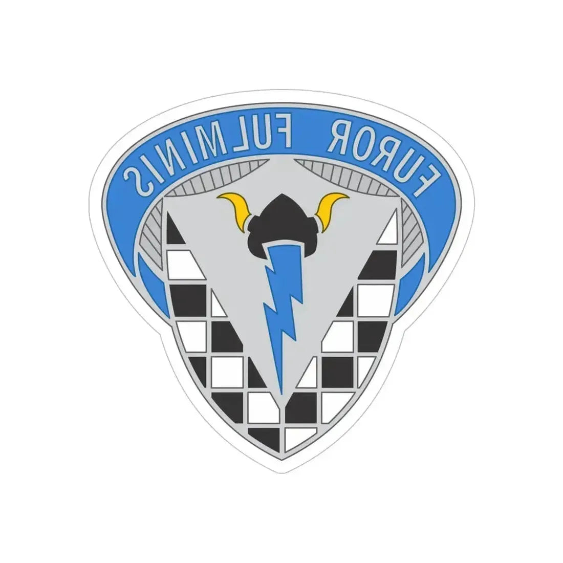 147 Military Intelligence Battalion (U.S. Army) REVERSE PRINT Transparent Die-Cut STICKER 5 Inch Die-Cut Transparent - The Sticker Space