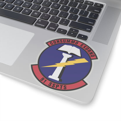 91st Security Support Squadron (U.S. Air Force) STICKER Vinyl Kiss-Cut Decal