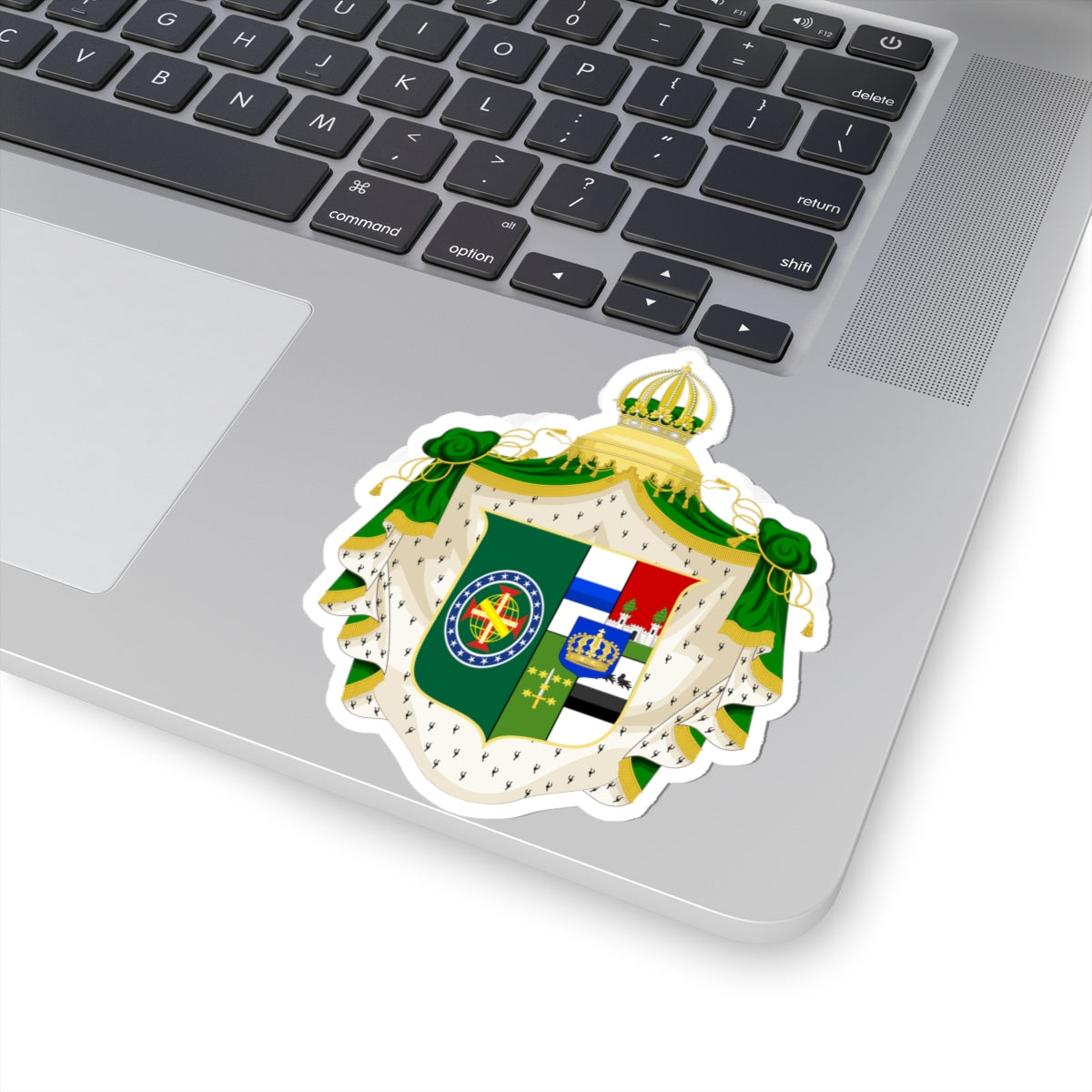 Armoiries dAmélie de Beauharnais2 (Brazil) (Coat of Arms) STICKER Vinyl Kiss-Cut Decal