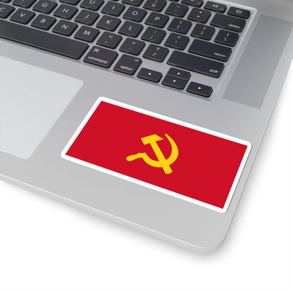 Flag of the Communist Party of the Philippines (Philippines) STICKER Vinyl Kiss-Cut Decal