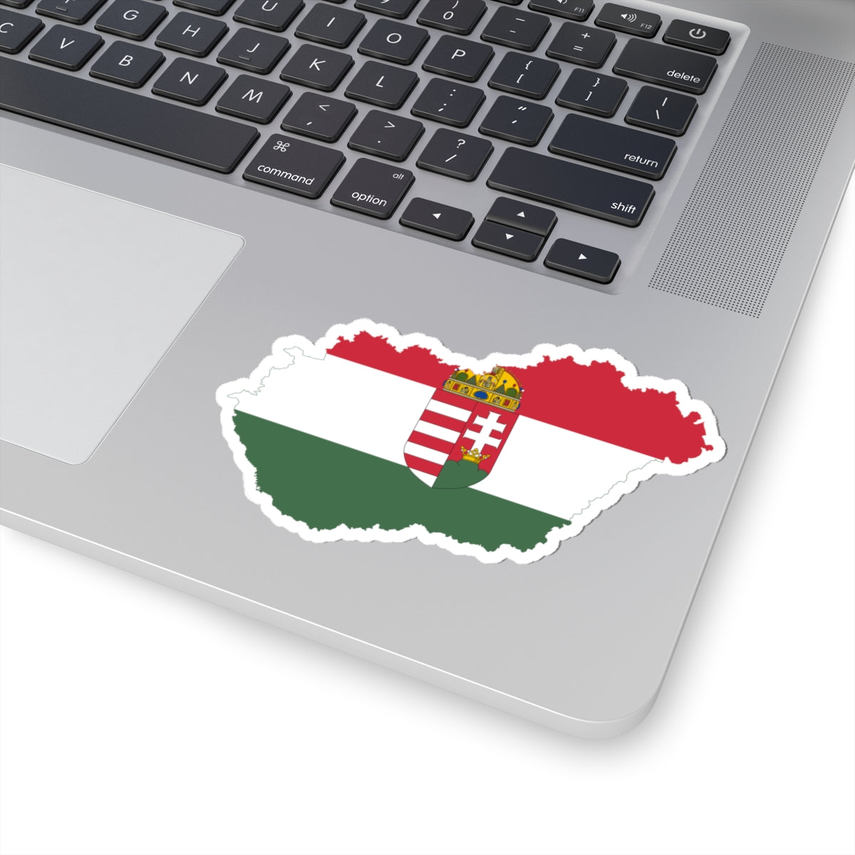 Flag-map of Hungary 1938-1939 (Hungary) STICKER Vinyl Kiss-Cut Decal