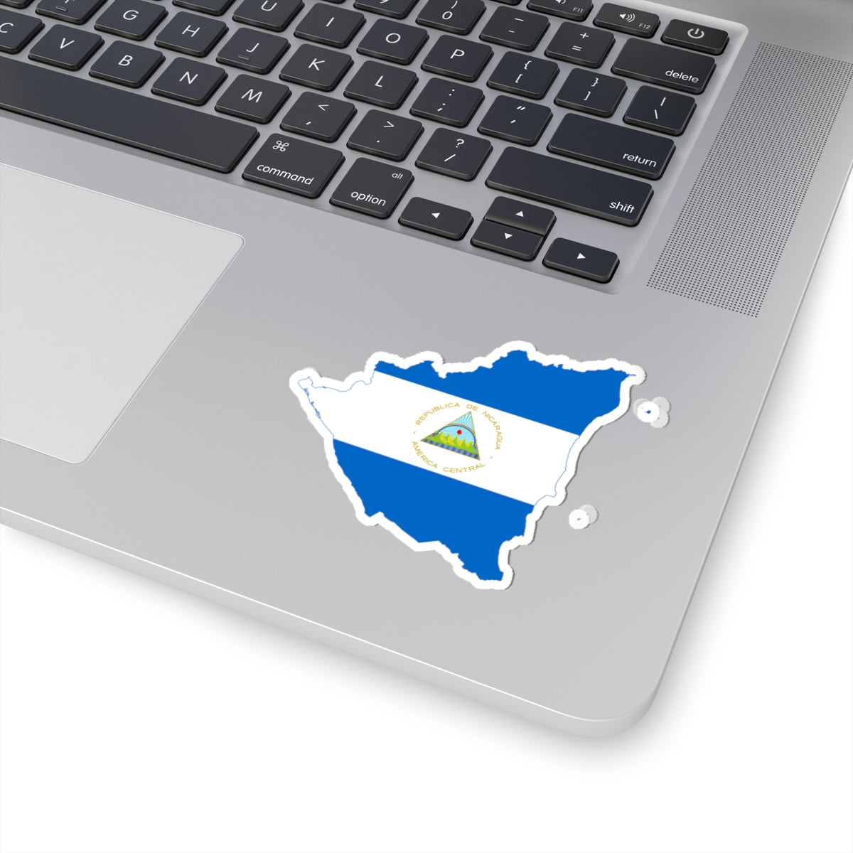 Flag map of Nicaragua (Nicaragua) STICKER Vinyl Kiss-Cut Decal