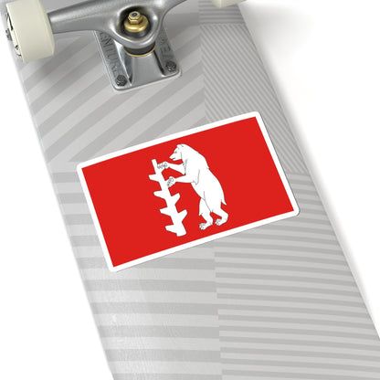Flag of Warwickshire (England) STICKER Vinyl Kiss-Cut Decal