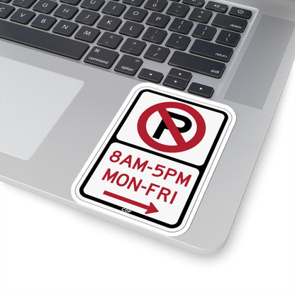PBOT Road sign P1080R (Oregon) (Road Sign) STICKER Vinyl Kiss-Cut Decal