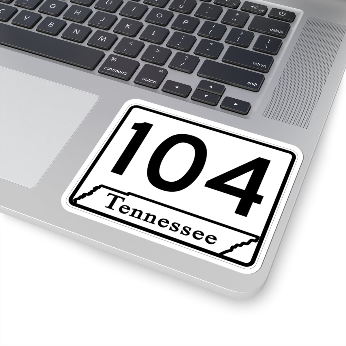 Tennessee 104 (Tennessee) (Road Sign) STICKER Vinyl Kiss-Cut Decal