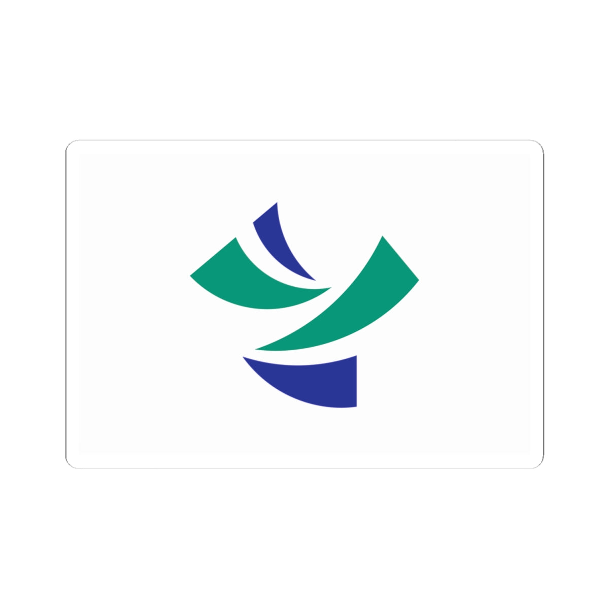 Flag of Yoshinogawa Tokushima (Japan) STICKER Vinyl Kiss-Cut Decal