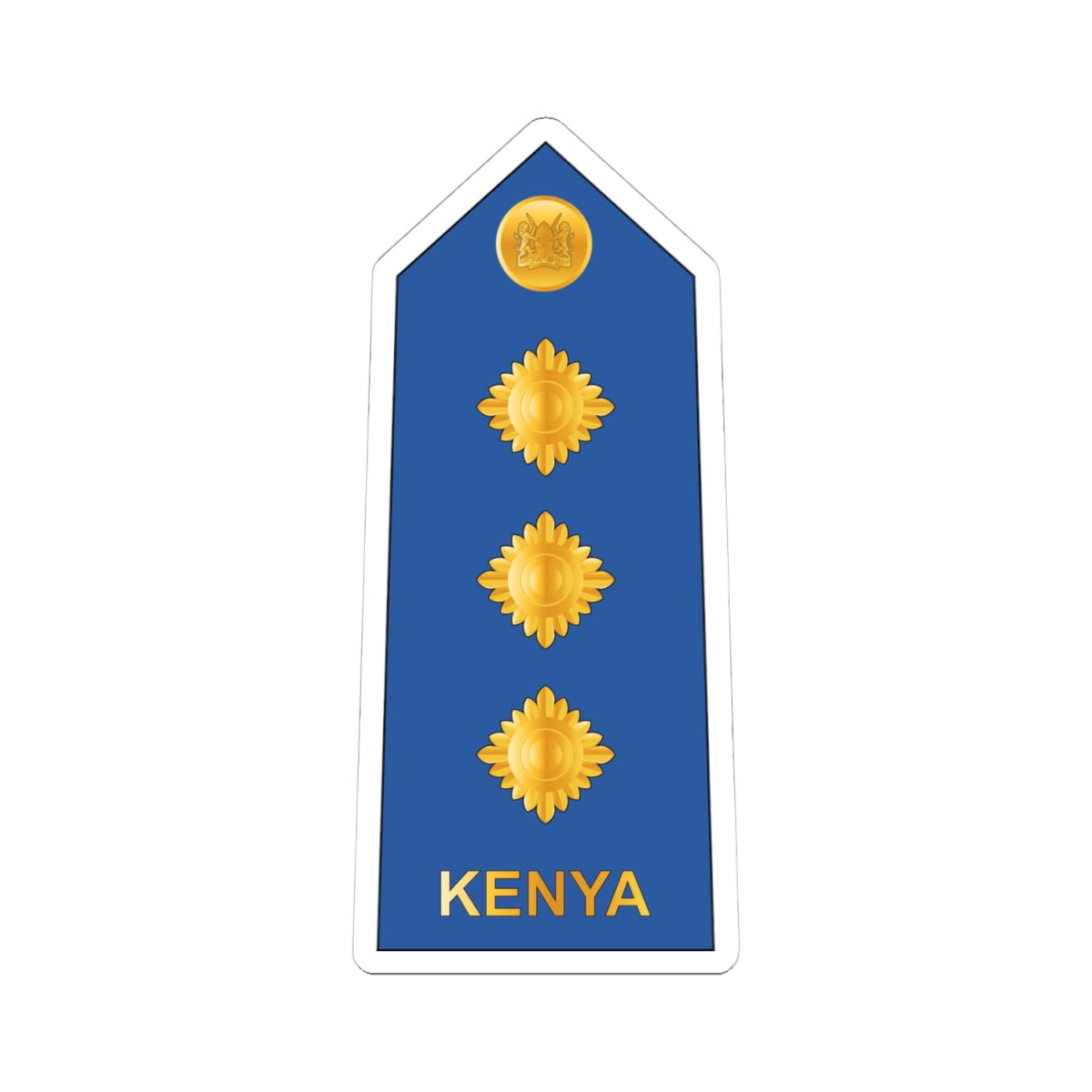 09. Kenyan Air Force CAPT (Kenya) (Military Rank) STICKER Vinyl Kiss-Cut Decal