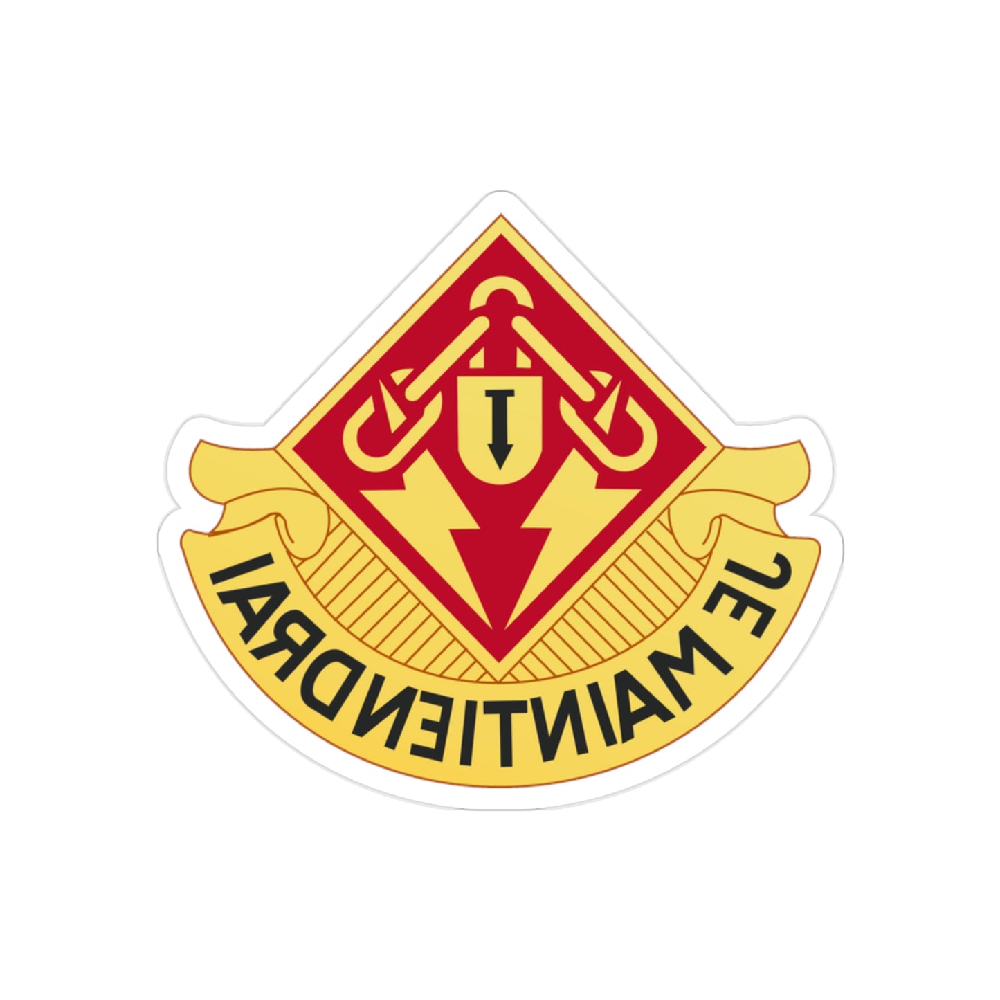 169 Maintenance Battalion (U.S. Army) REVERSE PRINT Transparent STICKER-2" × 2"-The Sticker Space