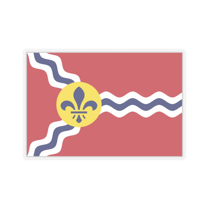 Flag of St. Louis, Missouri - STICKER Vinyl Kiss-Cut Decal