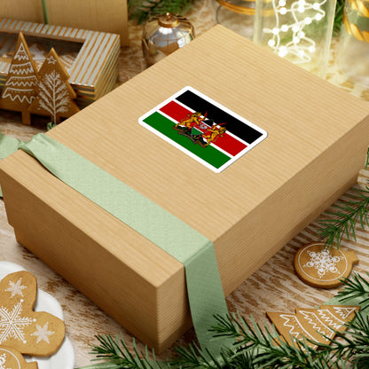 Kenyan coat of arms flag (Kenya) STICKER Vinyl Kiss-Cut Decal