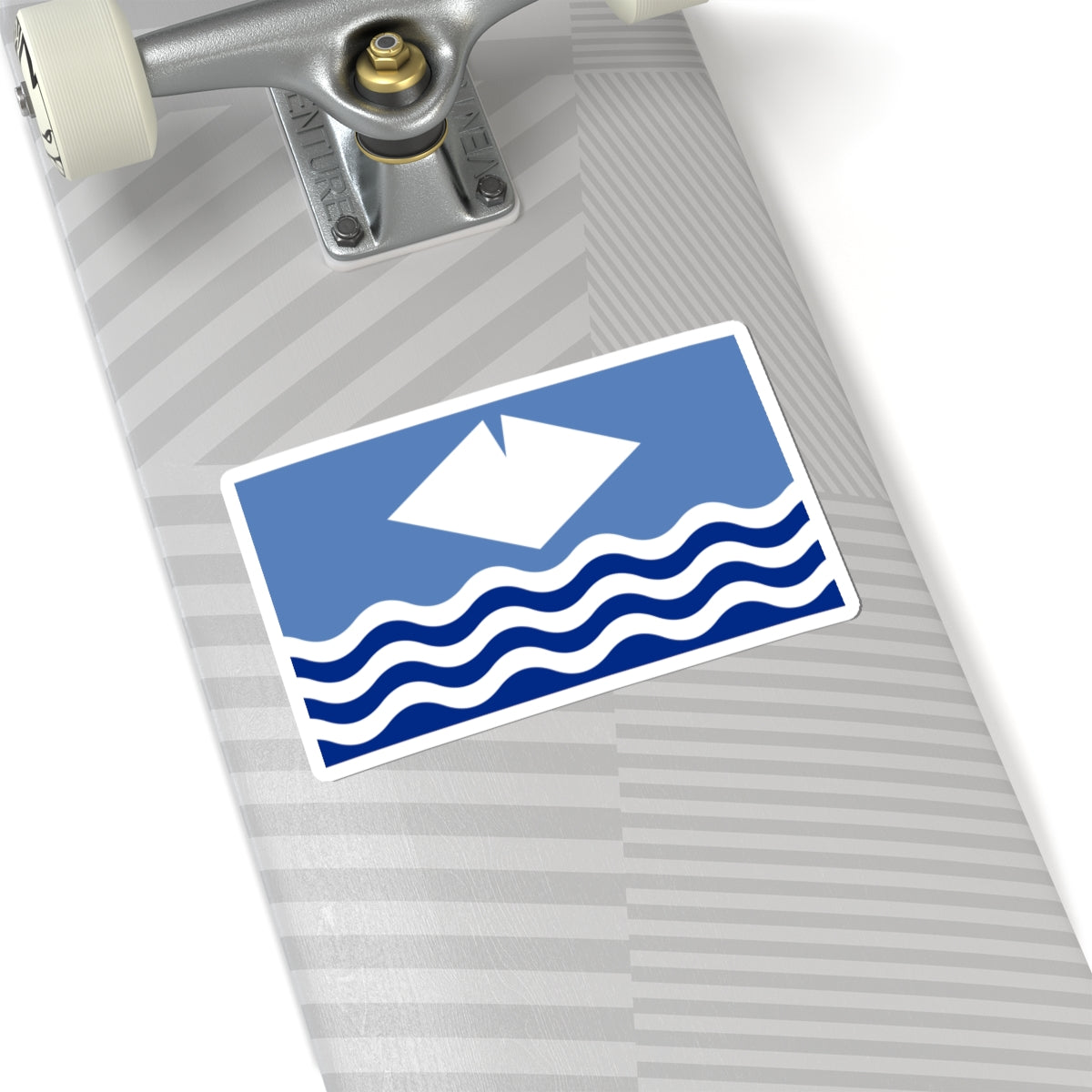Flag of the Isle of Wight (England) STICKER Vinyl Kiss-Cut Decal