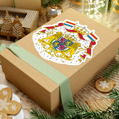 Armoiries Luxembourg Bourbon avec ornements 2 (Spain) (Coat of Arms) STICKER Vinyl Kiss-Cut Decal