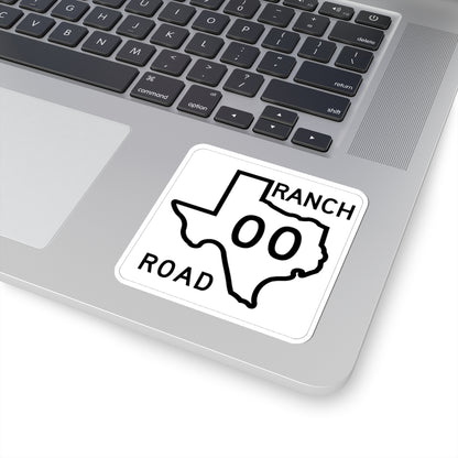 Texas RM 00 1956 template (Texas) (Road Sign) STICKER Vinyl Kiss-Cut Decal