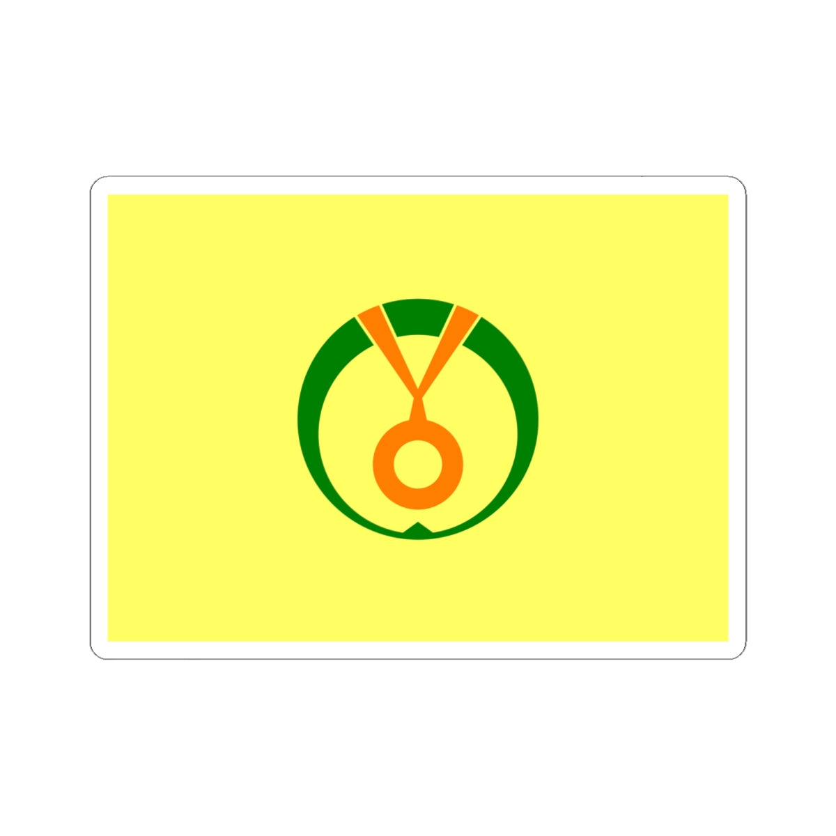 Flag of Shimukappu Hokkaido (Japan) STICKER Vinyl Kiss-Cut Decal