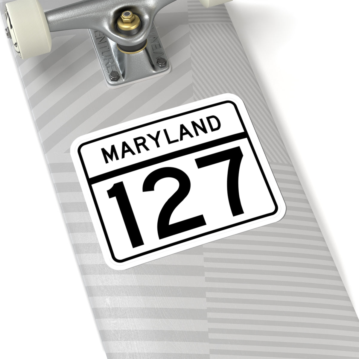MD Route 127 (Maryland) (Road Sign) STICKER Vinyl Kiss-Cut Decal