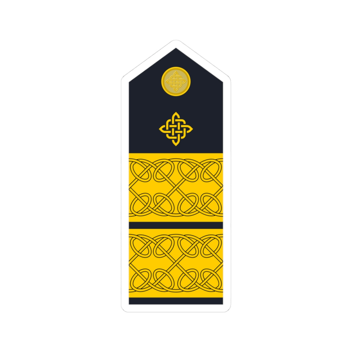 Naramenica ljetne odore admirala flote HRM (Croatia) (Military Rank) STICKER Vinyl Kiss-Cut Decal