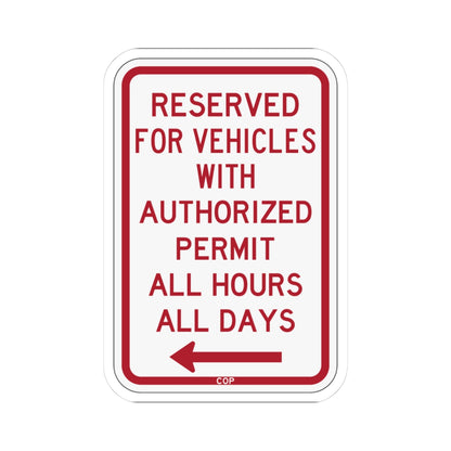 PBOT Road sign P4457L (Oregon) (Road Sign) STICKER Vinyl Kiss-Cut Decal