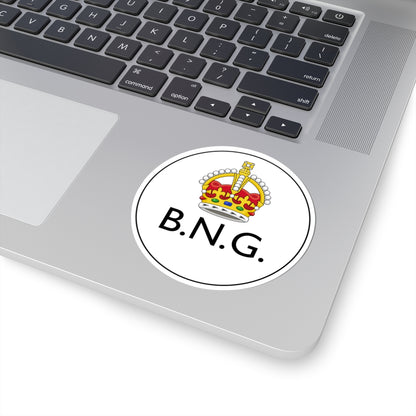 Badge of British New Guinea 1888-1906 (Guinea) (Coat of Arms) STICKER Vinyl Kiss-Cut Decal