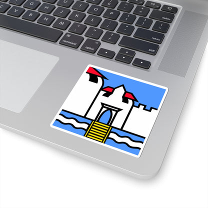 CHE Rennweg ZH Flag (Switzerland) STICKER Vinyl Kiss-Cut Decal