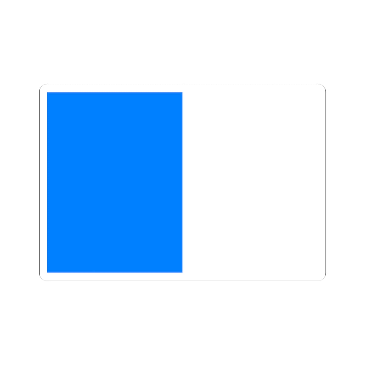 Flag of Ajaccio (France) STICKER Vinyl Kiss-Cut Decal