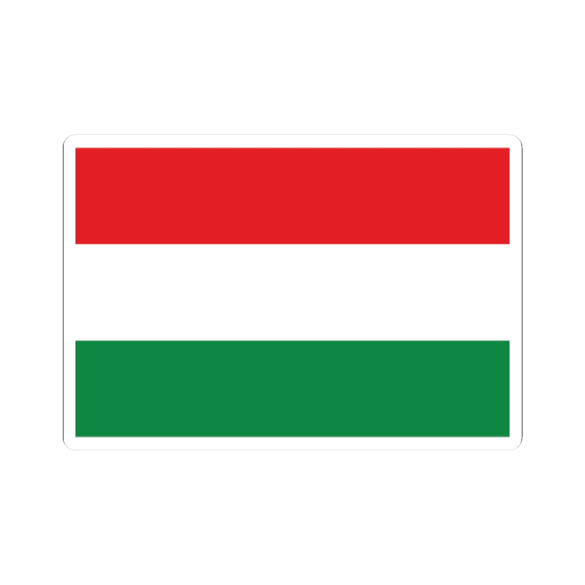 Flag of Pozuzo without coat of arms (Peru) STICKER Vinyl Kiss-Cut Decal