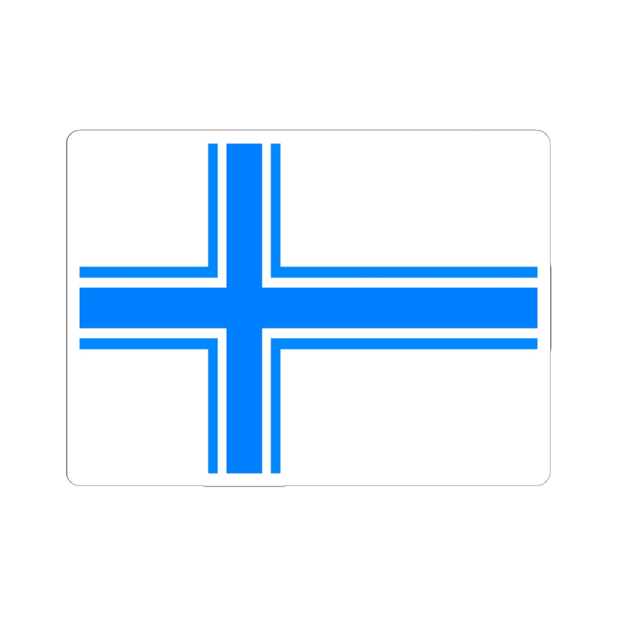 Flag of Iceland - 1914 Proposal (Iceland) STICKER Vinyl Kiss-Cut Decal