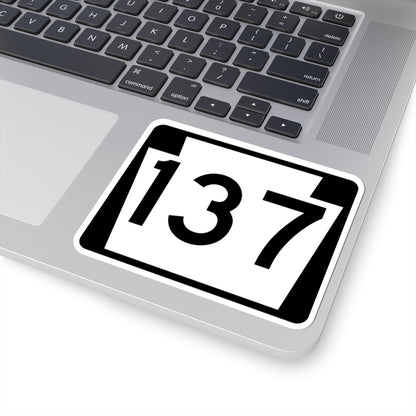 PA-137 (Pennsylvania) (Road Sign) STICKER Vinyl Kiss-Cut Decal