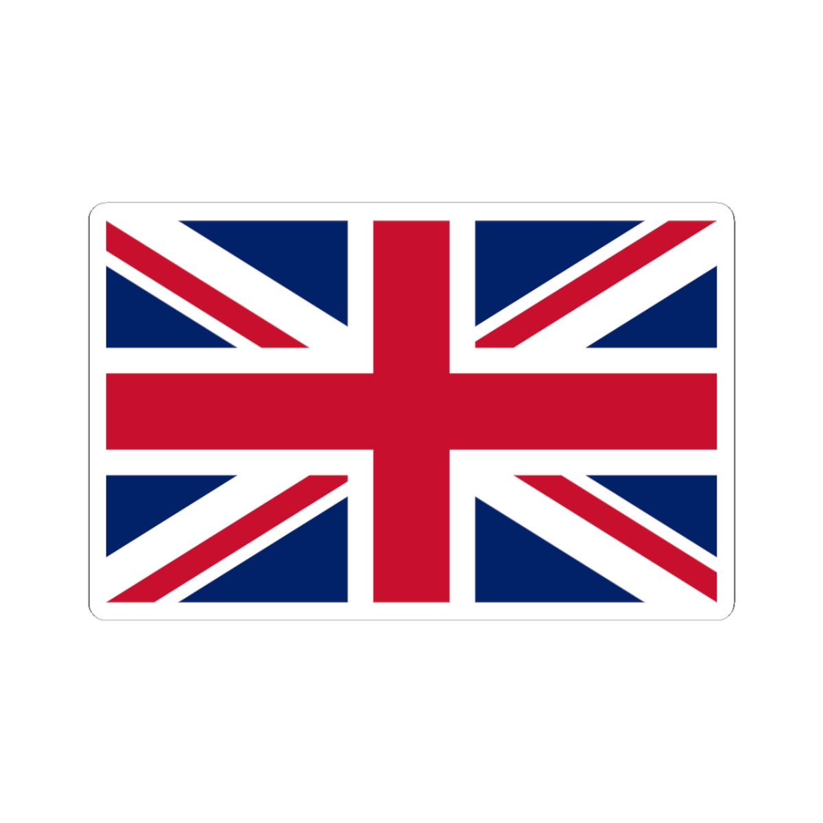 Flag of the United Kingdom 5-8 (United Kingdom) STICKER Vinyl Kiss-Cut Decal