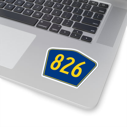 PR secondary 826 (Puerto Rico) (Road Sign) STICKER Vinyl Kiss-Cut Decal
