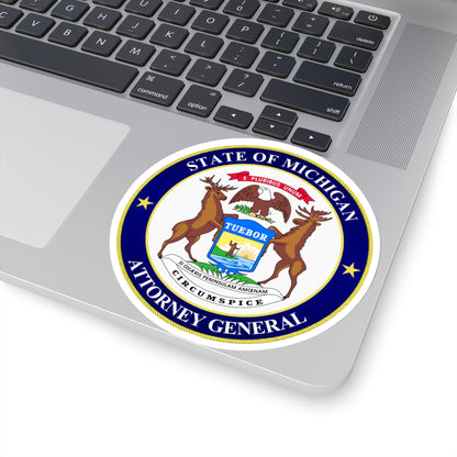 Seal of Michigan Attorney General - STICKER Vinyl Kiss-Cut Decal