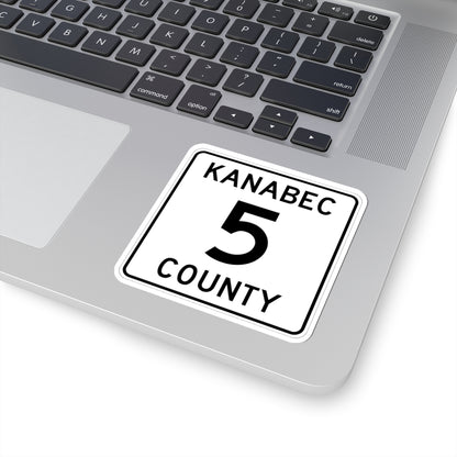 Kanabec County 5 MN (Minnesota) (Road Sign) STICKER Vinyl Kiss-Cut Decal