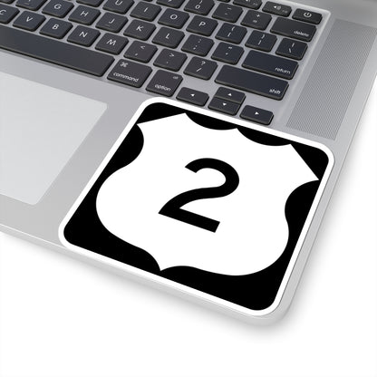 US 2 MN 1961 (Minnesota) (Road Sign) STICKER Vinyl Kiss-Cut Decal