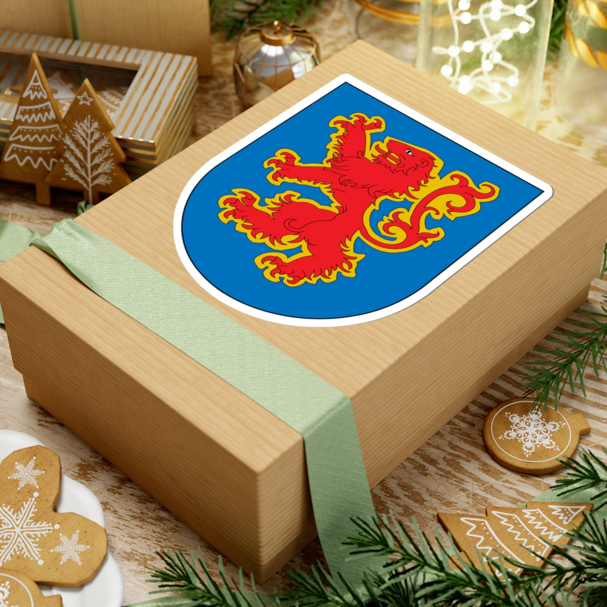 Antic escut municipal de Durro (Spain) (Coat of Arms) STICKER Vinyl Kiss-Cut Decal