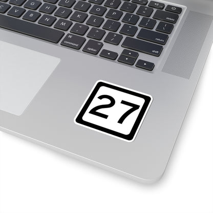 WV-27 (Virginia) (Road Sign) STICKER Vinyl Kiss-Cut Decal