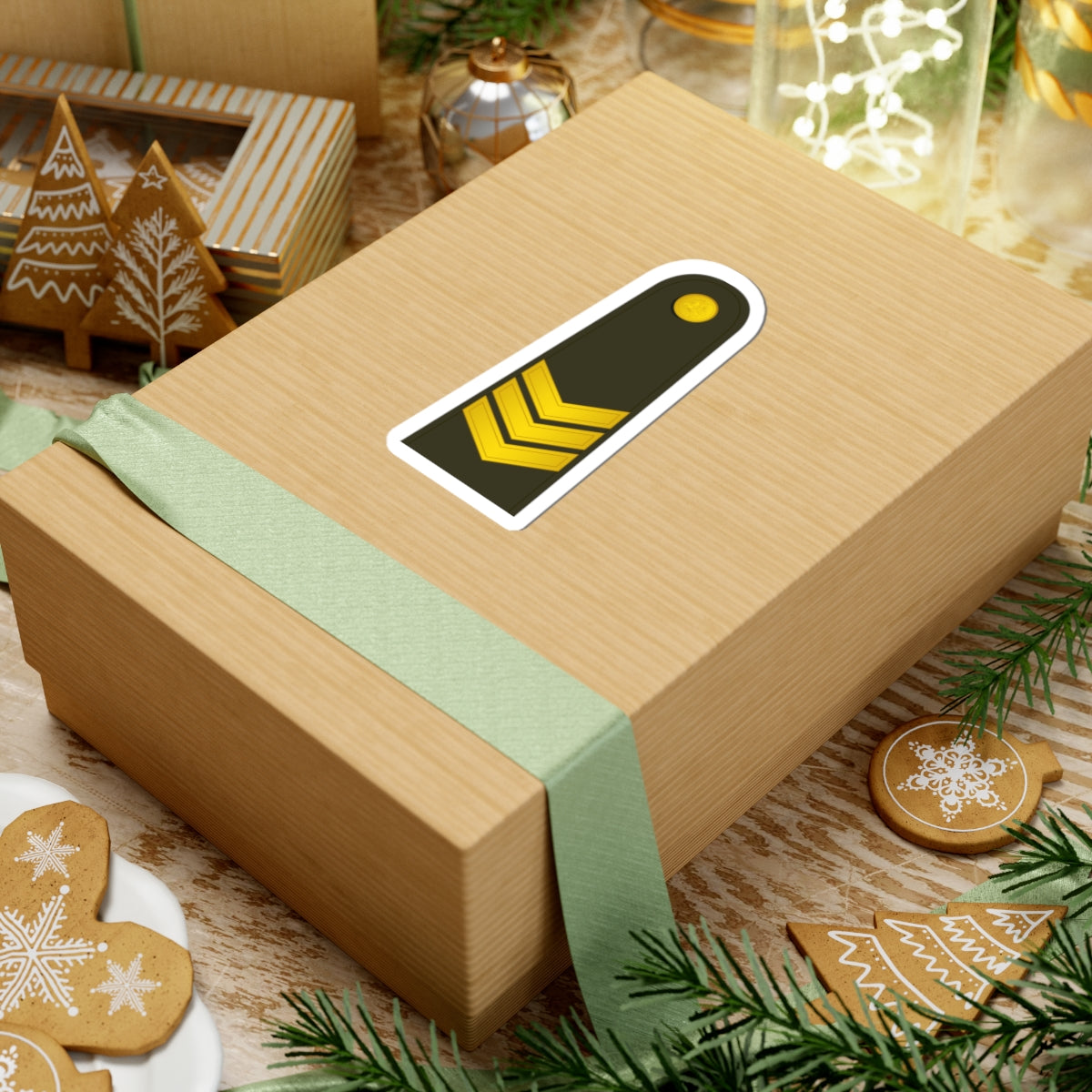 Lithuania Army OR 6 (Lithuania) (Military Rank) STICKER Vinyl Kiss-Cut Decal