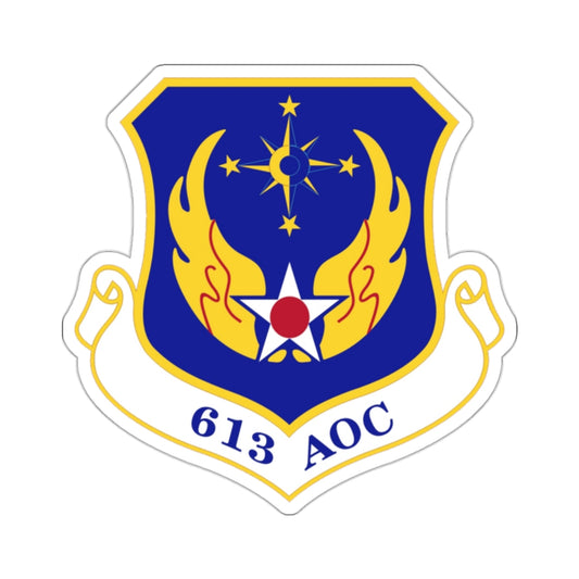 613th Air and Space Operations Center (U.S. Air Force) STICKER Vinyl Kiss-Cut Decal