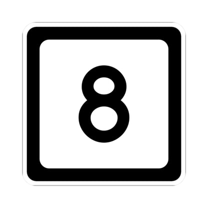 WV-8 (Virginia) (Road Sign) STICKER Vinyl Kiss-Cut Decal