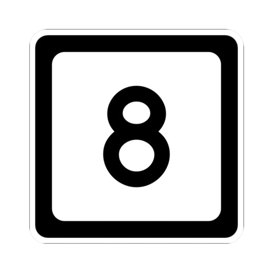 WV-8 (Virginia) (Road Sign) STICKER Vinyl Kiss-Cut Decal