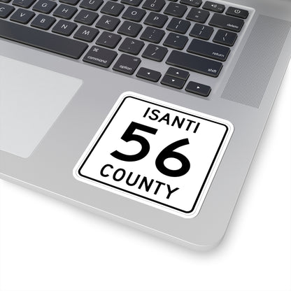 Isanti County 56 MN (Minnesota) (Road Sign) STICKER Vinyl Kiss-Cut Decal
