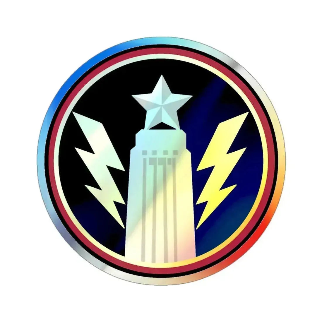 147th OS Sq. (U.S. Air Force) Holographic STICKER Die-Cut Vinyl Decal 3 Inch Holographic - The Sticker Space