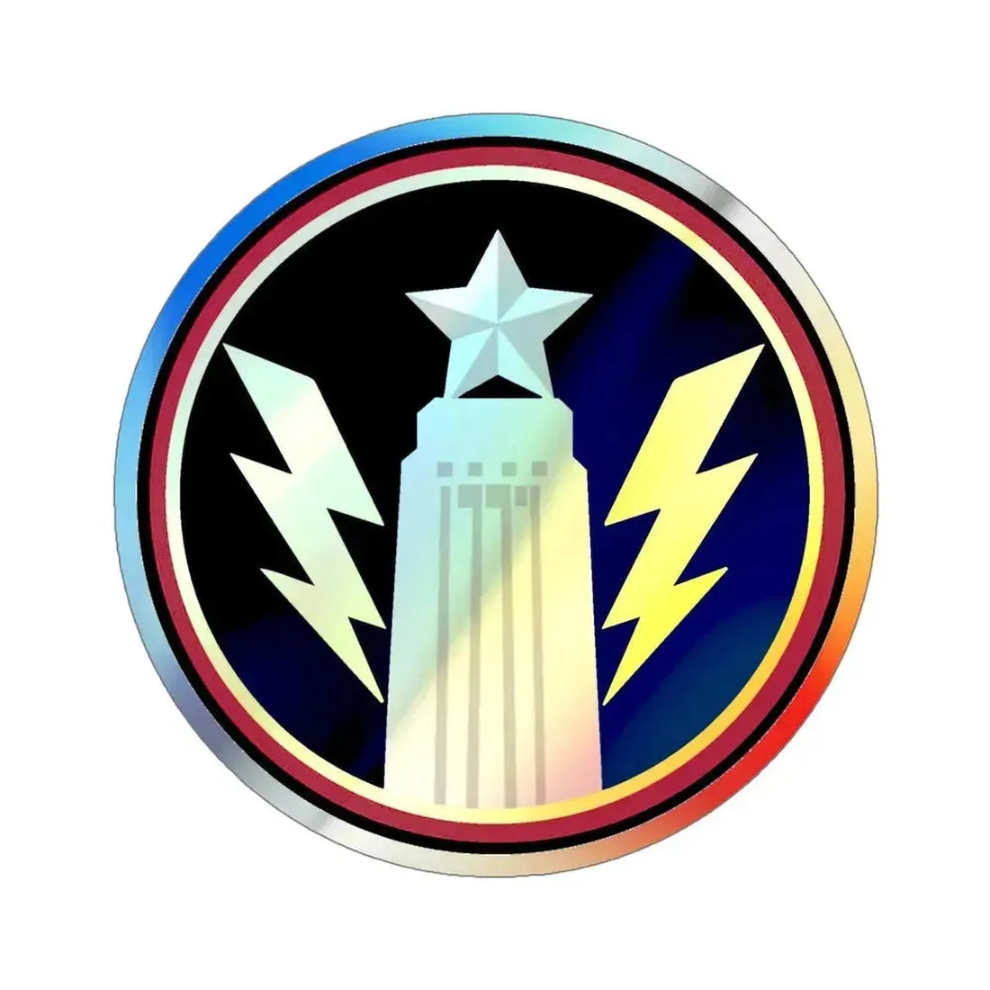 147th OS Sq. (U.S. Air Force) Holographic STICKER Die-Cut Vinyl Decal 6 Inch Holographic - The Sticker Space