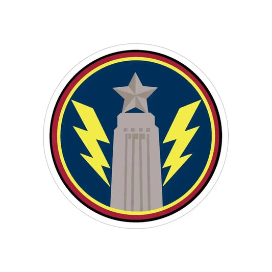 147th OS Sq. (U.S. Air Force) REVERSE PRINT Transparent Die-Cut STICKER 6 Inch Die-Cut Transparent - The Sticker Space