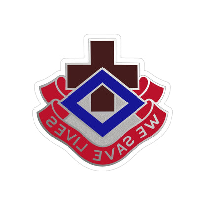 148 Evacuation Hospital (U.S. Army) REVERSE PRINT Transparent STICKER-3" × 3"-The Sticker Space