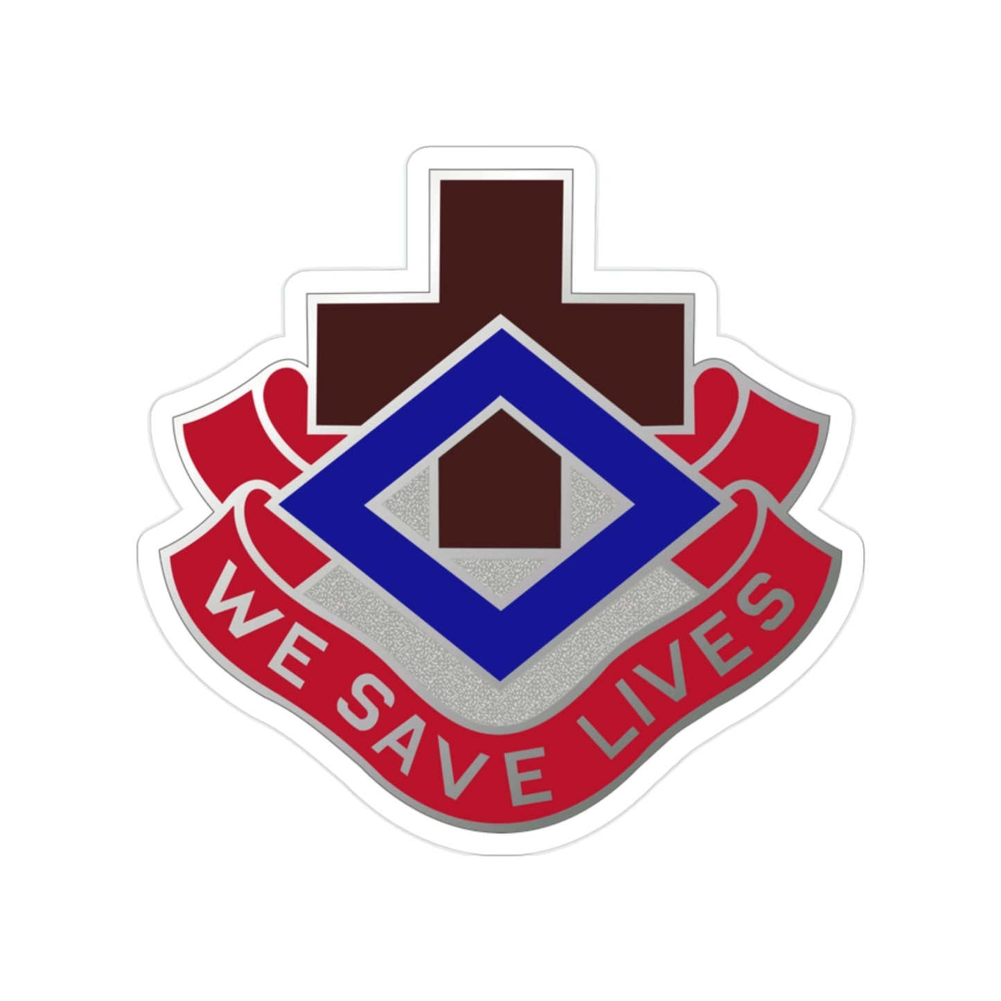 148 Evacuation Hospital (U.S. Army) Transparent STICKER Die-Cut Vinyl Decal-2 Inch-The Sticker Space