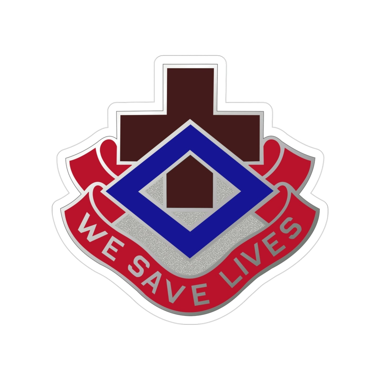 148 Evacuation Hospital (U.S. Army) Transparent STICKER Die-Cut Vinyl Decal-3 Inch-The Sticker Space