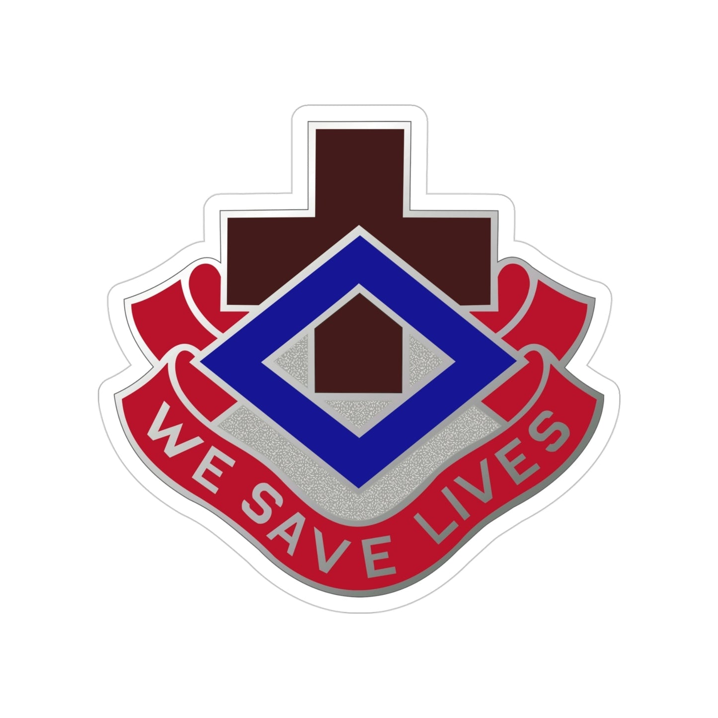 148 Evacuation Hospital (U.S. Army) Transparent STICKER Die-Cut Vinyl Decal-4 Inch-The Sticker Space