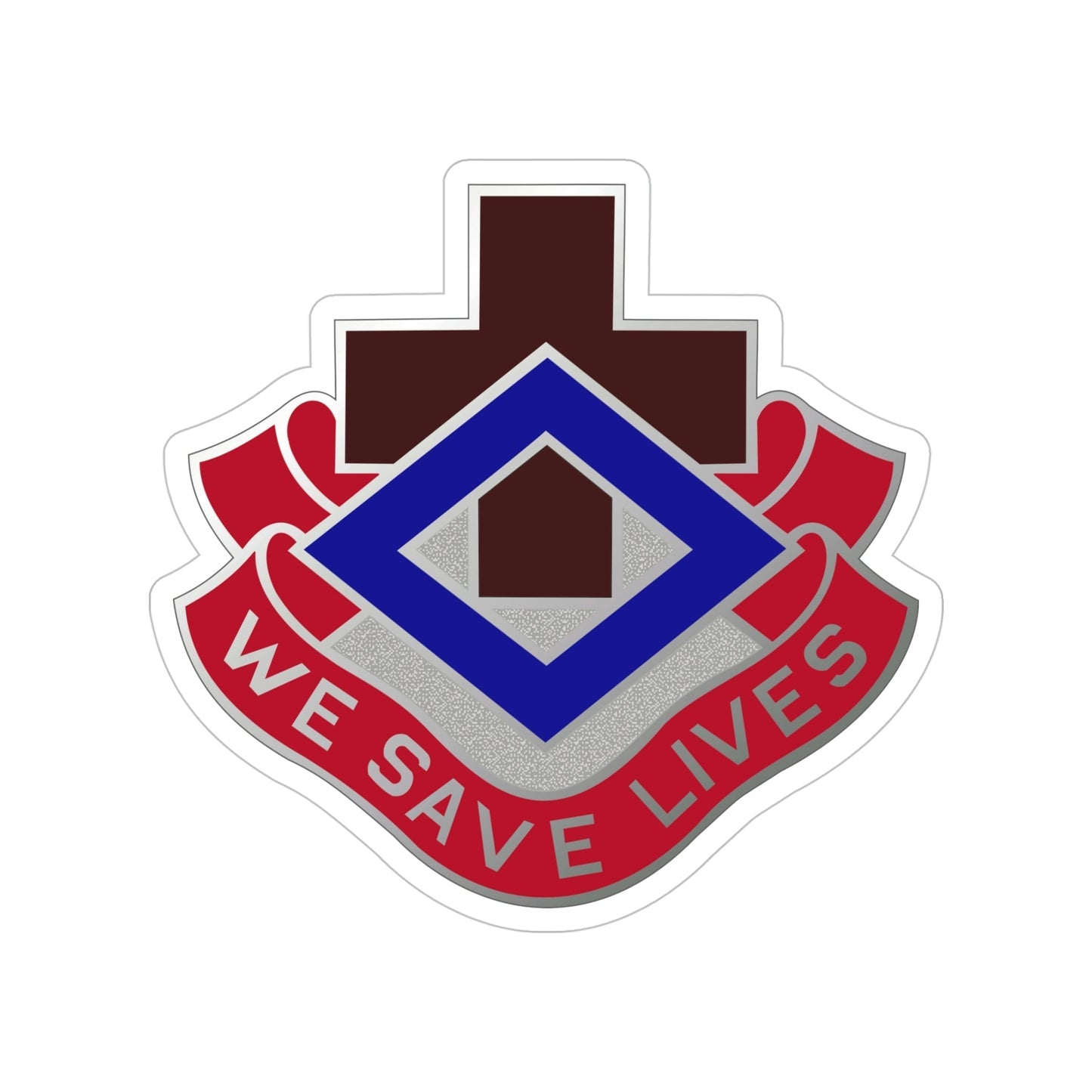 148 Evacuation Hospital (U.S. Army) Transparent STICKER Die-Cut Vinyl Decal-5 Inch-The Sticker Space