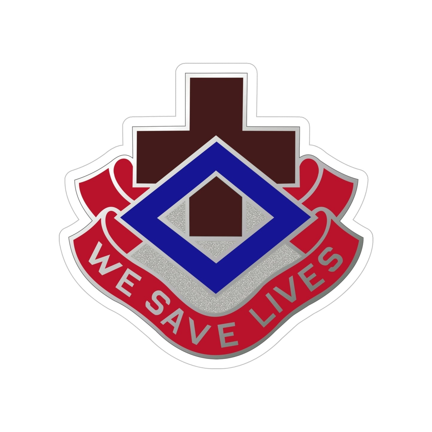 148 Evacuation Hospital (U.S. Army) Transparent STICKER Die-Cut Vinyl Decal-6 Inch-The Sticker Space