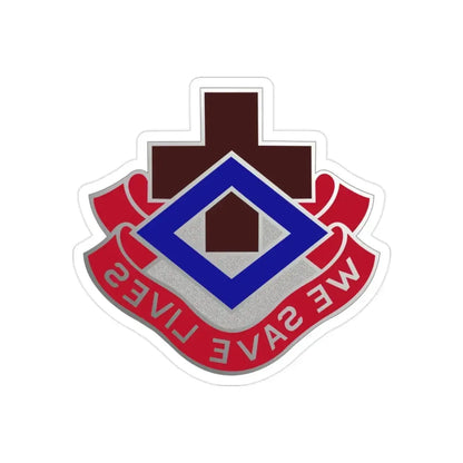 148 Evacuation Hospital (U.S. Army) REVERSE PRINT Transparent Die-Cut STICKER - The Sticker Space
